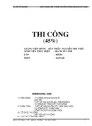 Lập biện pháp thi công phần ngầm nhà  trung tâm  thông tin viễn thông điện lực VIÊT NAM