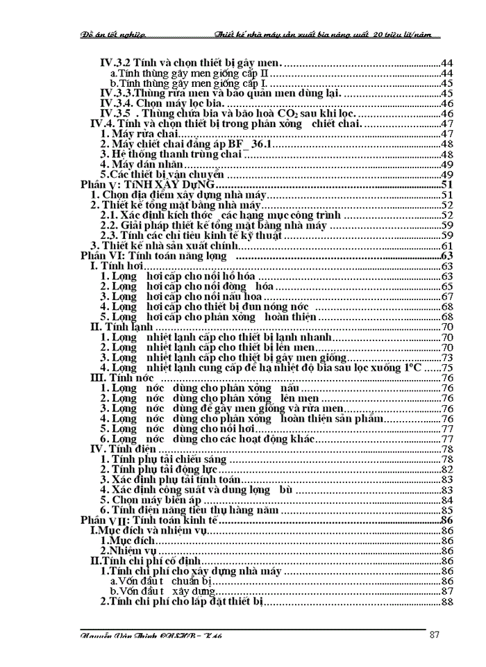 image for page Thiết kế nhà máy sản xuất bia năng suất  20 triệu lít/năm
