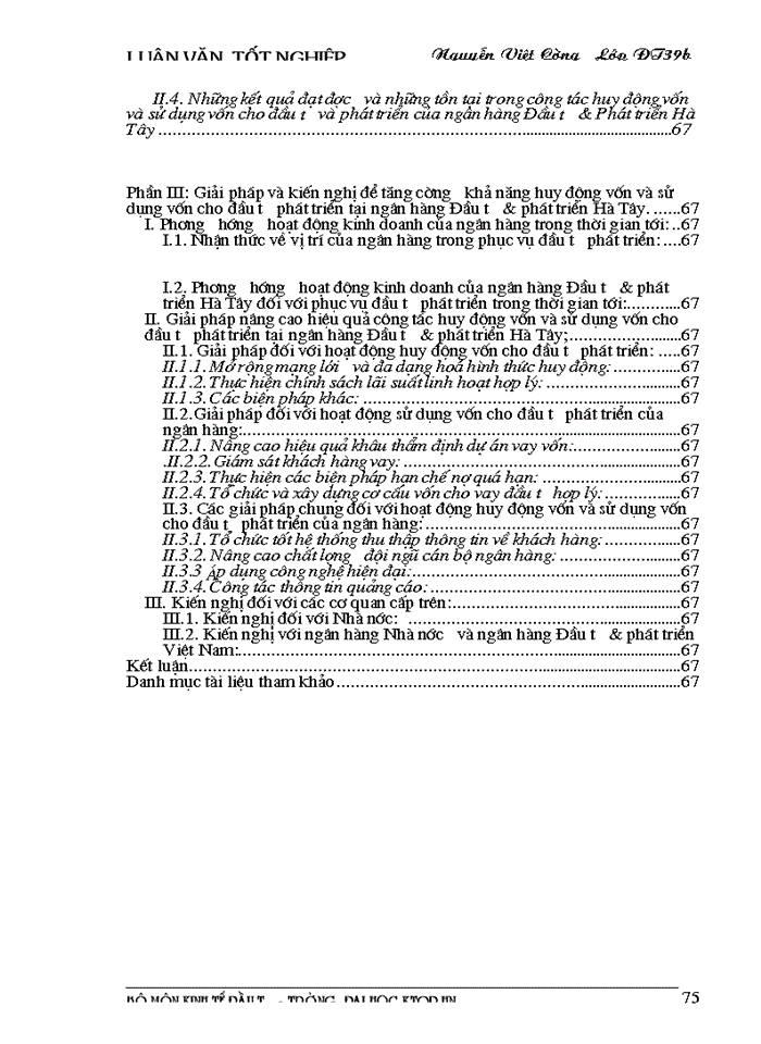 image for page Một số giải pháp nhằm tăng cường khả năng huy động vốn và sử dụng vốn cho đầu tư phát triển tại ngân hàng đầu tư phát triển Hà Tây