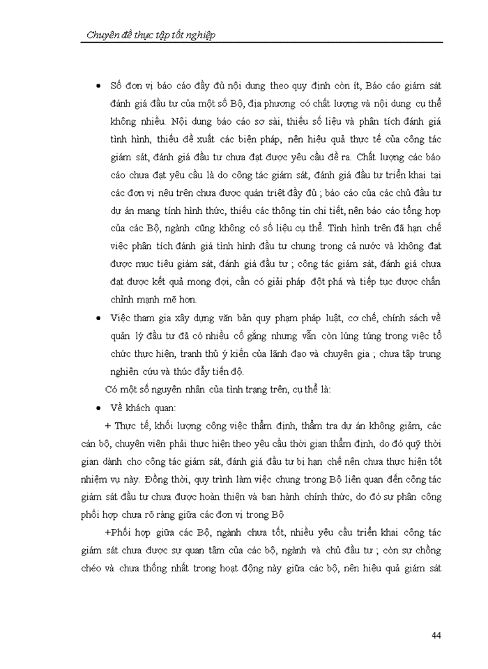 image for page Nâng cao chất lượng công tác giám sát, đánh giá dự án đầu tư tại Vụ Thẩm định và Giám sát đầu tư - Bộ Kế hoạch và Đầu tư