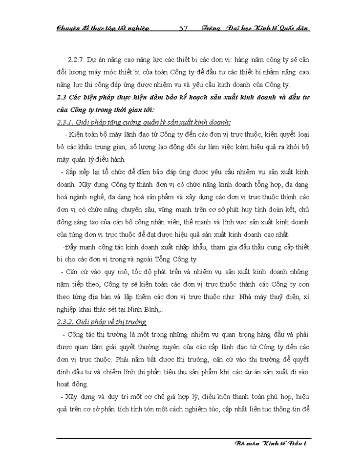 image for page Hoàn thiện công tác lập dự án đầu tư tại Công ty cổ phần Sông Đà 12