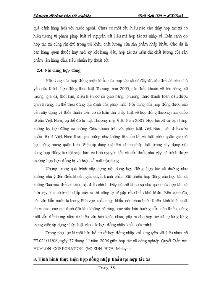 image for page Pháp luật về hợp đồng nhập khẩu và thực tiễn áp dụng tại hợp tác xã Công nghiệp Quyết Tiến
