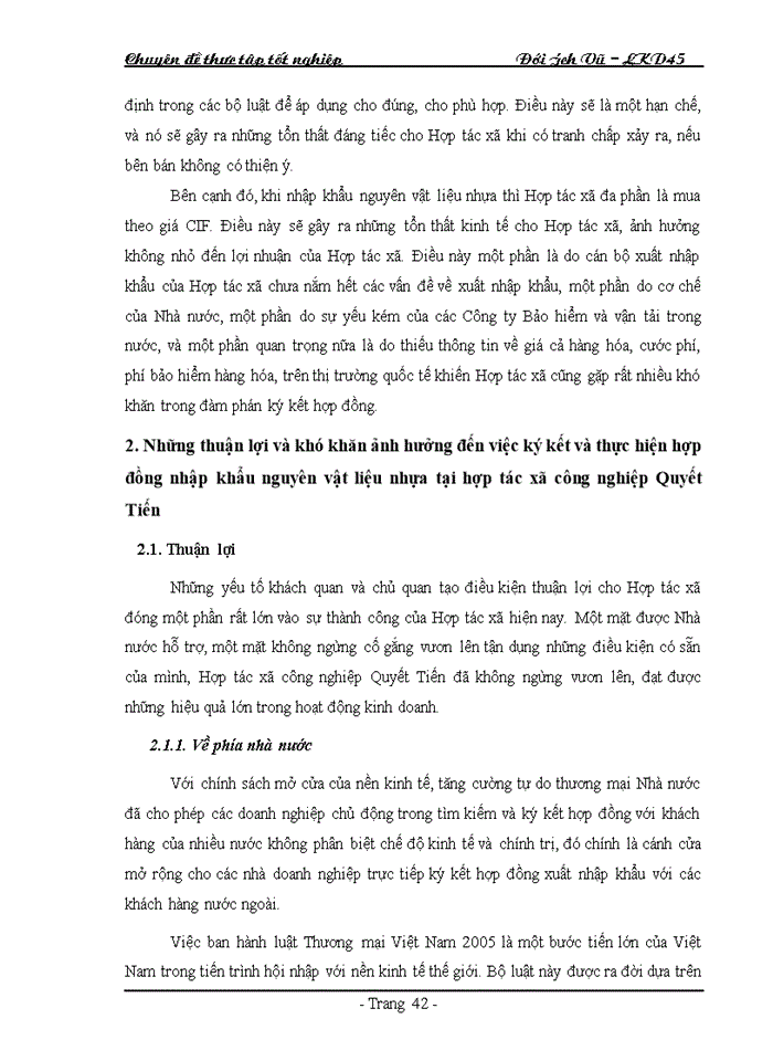 image for page Pháp luật về hợp đồng nhập khẩu và thực tiễn áp dụng tại hợp tác xã Công nghiệp Quyết Tiến