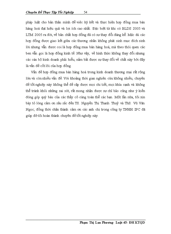 image for page Thực tiễn áp dụng pháp luật hợp đồng tại Công ty TNHH IPC