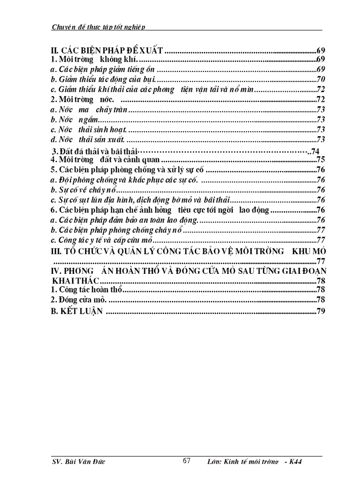 image for page Phân tích những tác động môi trường và đánh giá hiệu quả kinh tế môi trường của dự án cải tạo mở rộng khai thác kinh doanh than - mỏ than Cọc Sáu