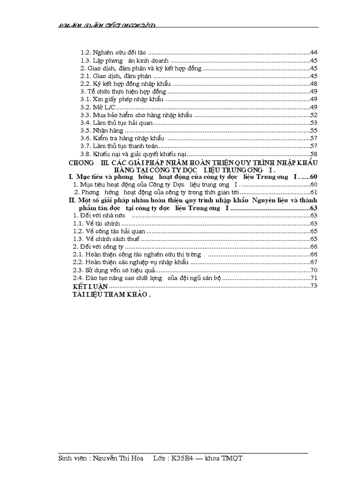 image for page Hoàn thiện quy trình nhập khẩu nguyên liệu và thành phẩm tân dược tại Công ty dược liệu TWI-Hà Nội