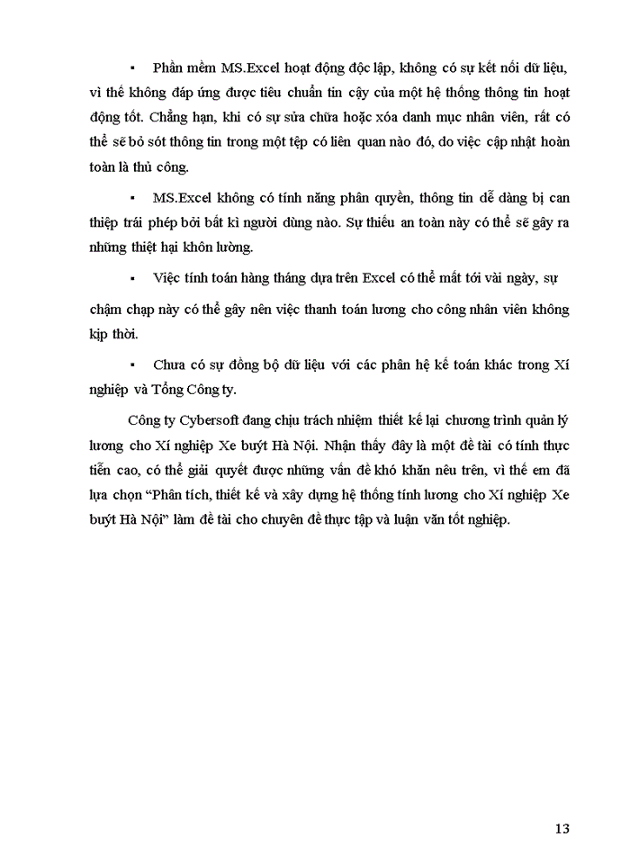 image for page Phân tích, thiết kế và xây dựng hệ thống tính lương cho Xí nghiệp Xe buýt Hà Nội