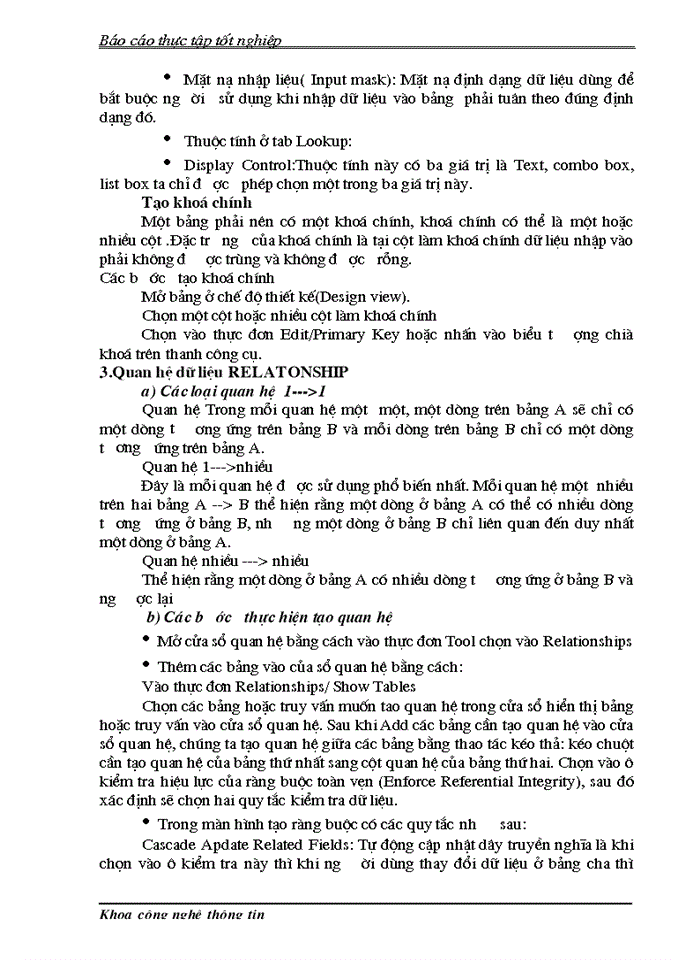 image for page Tổng quan về MICROSOFT ACCESS
