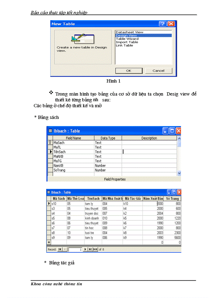 image for page Tổng quan về MICROSOFT ACCESS