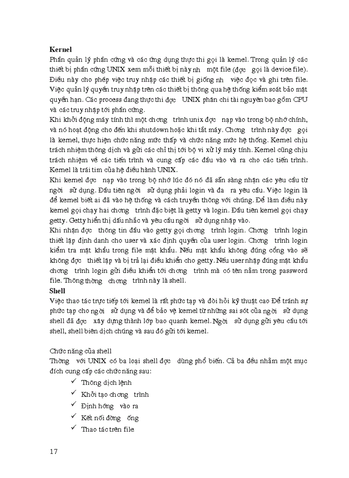 image for page Hệ Điều Hành UNIX