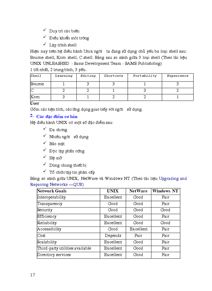 image for page Hệ Điều Hành UNIX