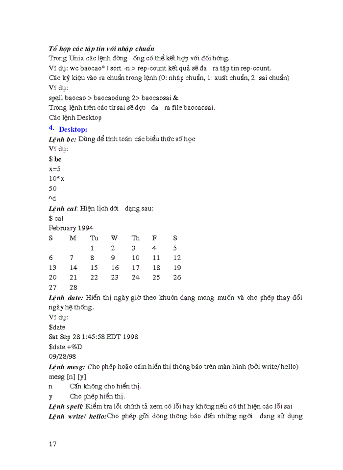 image for page Hệ Điều Hành UNIX