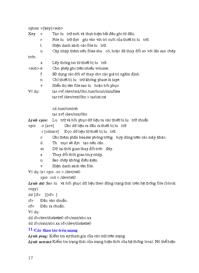 image for page Hệ Điều Hành UNIX