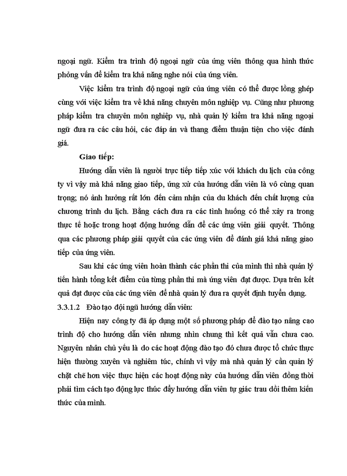 image for page Hoàn thiện công tác tổ chức và quản lý lao động đối với hướng dẫn viên nhằm nâng cao chất lượng chương trình du lịch tại Công ty cổ phần du lịch thanh niên thành phố Hồ Chí Minh