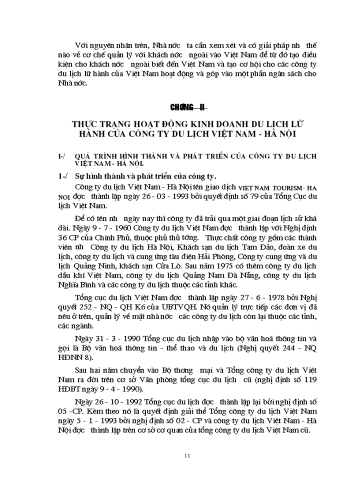 image for page Thực trạng hoạt động kinh doanh du lịch lữ hành của công ty du lịch Việt Nam - Hà Nội