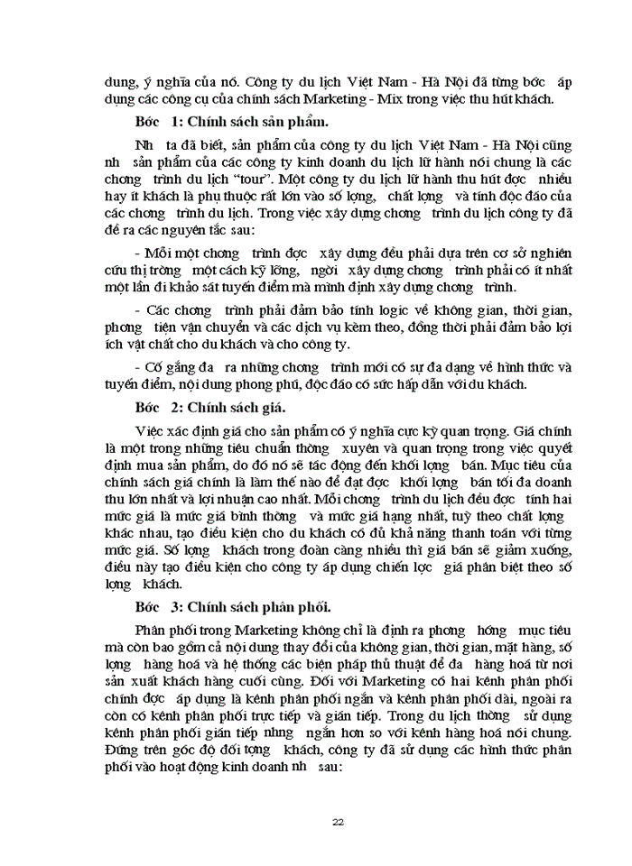 image for page Thực trạng hoạt động kinh doanh du lịch lữ hành của công ty du lịch Việt Nam - Hà Nội