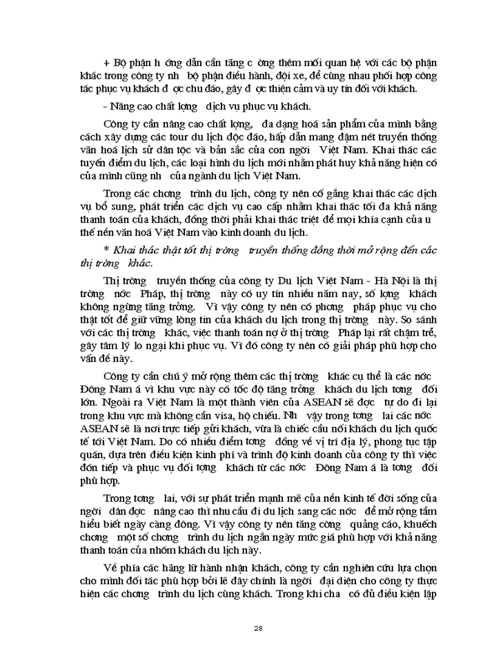 image for page Thực trạng hoạt động kinh doanh du lịch lữ hành của công ty du lịch Việt Nam - Hà Nội
