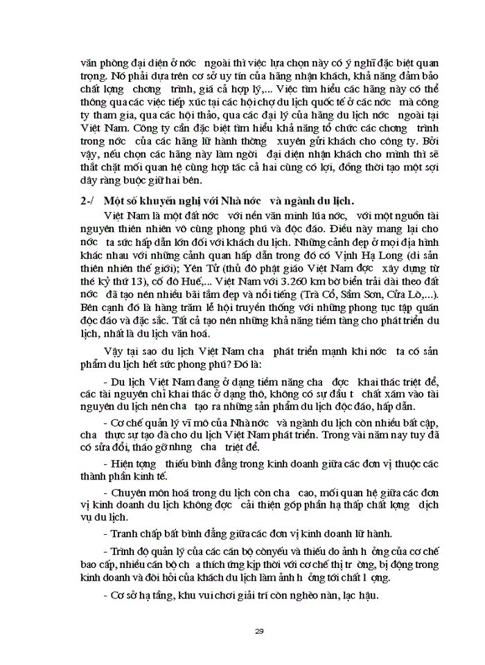 image for page Thực trạng hoạt động kinh doanh du lịch lữ hành của công ty du lịch Việt Nam - Hà Nội