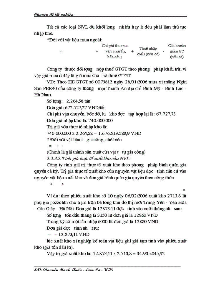 image for page Hoàn thiện công tác kế toán nguyên vật liệu ở công ty TNHH Kim Khí Hà Nội