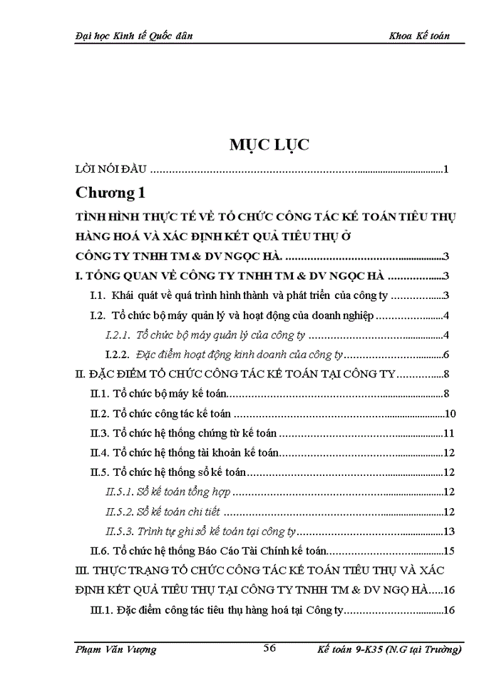 image for page Hoàn thiện kế toán tiêu thụ hàng hoá và xác định kết quả tiêu thụ tại công ty TNHH TM & DV Ngọc Hà