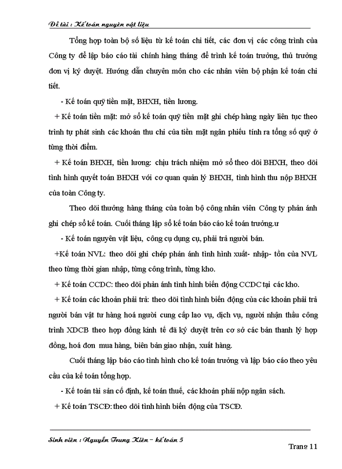 image for page Kế toán nguyên vật liệu tại Công ty cổ phần xây dựng giao thông 18