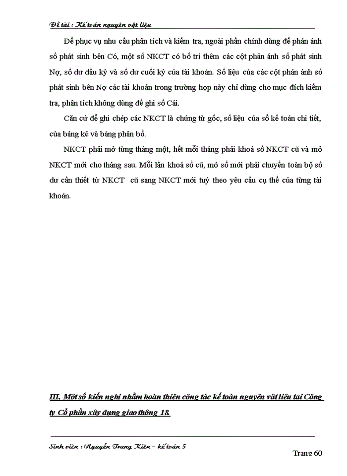 image for page Kế toán nguyên vật liệu tại Công ty cổ phần xây dựng giao thông 18