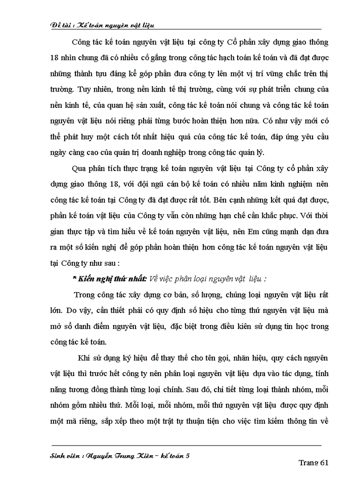 image for page Kế toán nguyên vật liệu tại Công ty cổ phần xây dựng giao thông 18