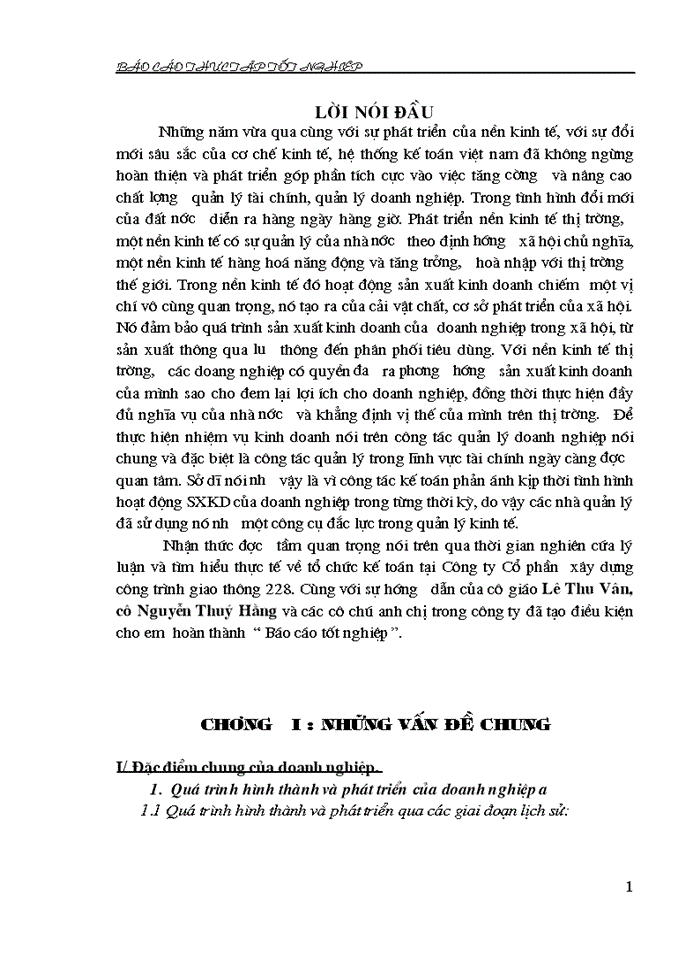 image for page tổ chức kế toán tại Công ty Cổ phần  xây dựng công trình giao thông 228