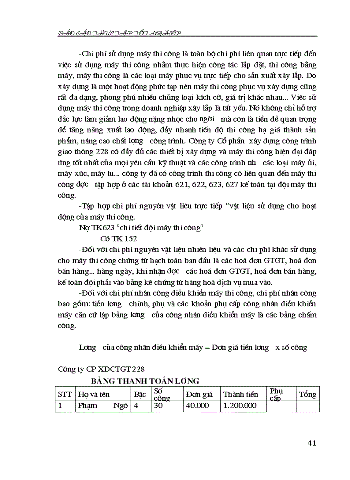 image for page tổ chức kế toán tại Công ty Cổ phần  xây dựng công trình giao thông 228