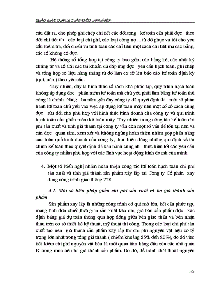 image for page tổ chức kế toán tại Công ty Cổ phần  xây dựng công trình giao thông 228