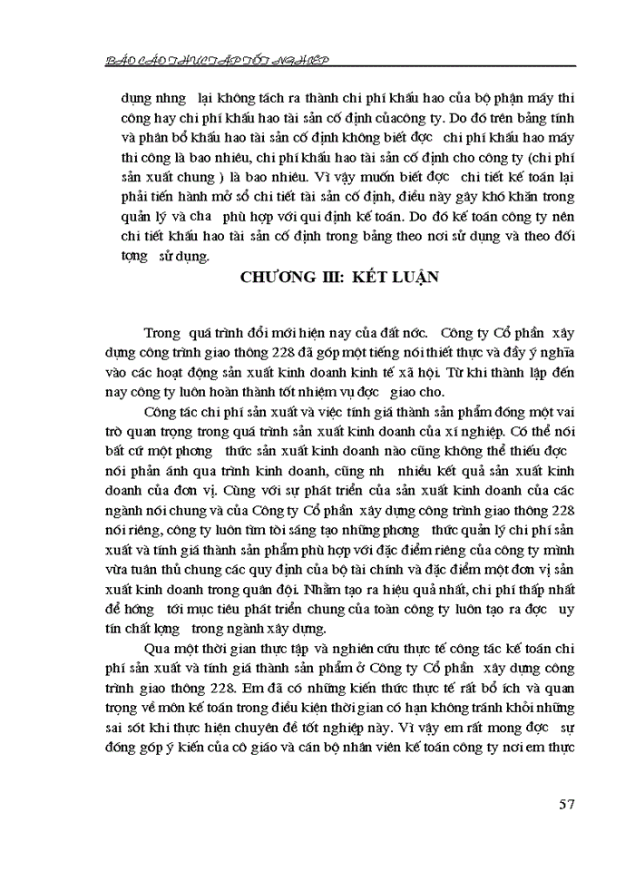 image for page tổ chức kế toán tại Công ty Cổ phần  xây dựng công trình giao thông 228