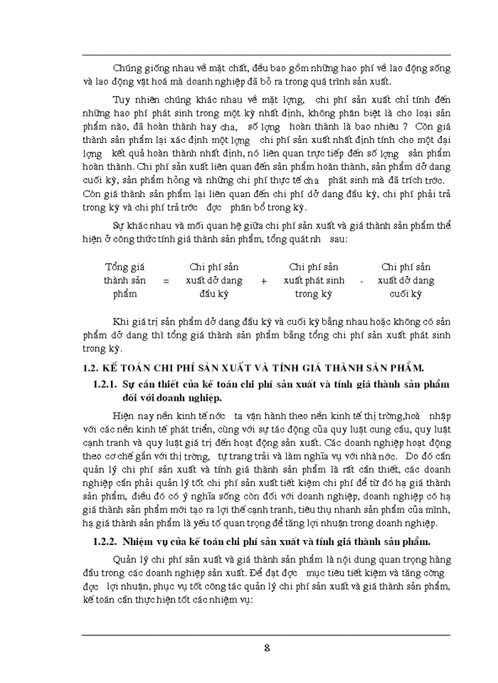image for page Hoàn thiện công tác  kế toán tập hợp chi phí sản xuất và tính giá thành sản phẩm tại công ty mía đường sông con