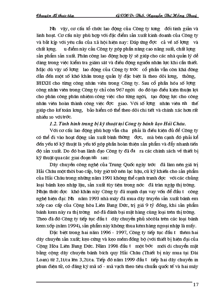 image for page Hoàn thiện hạch toán nguyên vật liệu tại Công ty Cổ phần Bánh kẹo Hải Châu