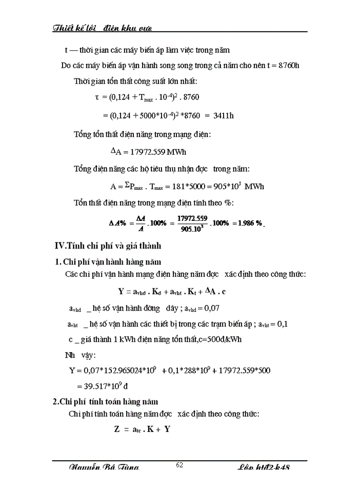 image for page Đồ án môn học Lưới điện