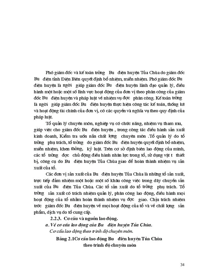 image for page Các biện pháp hoàn thiện công tác tổ chức lao động tại Bưu điện huyện Tủa chùa