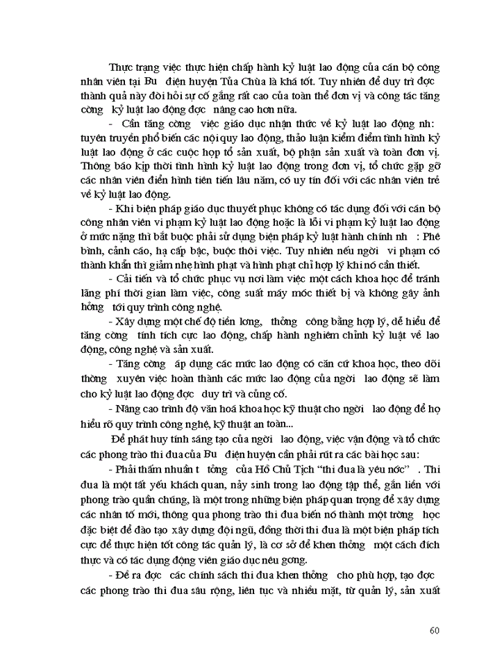image for page Các biện pháp hoàn thiện công tác tổ chức lao động tại Bưu điện huyện Tủa chùa