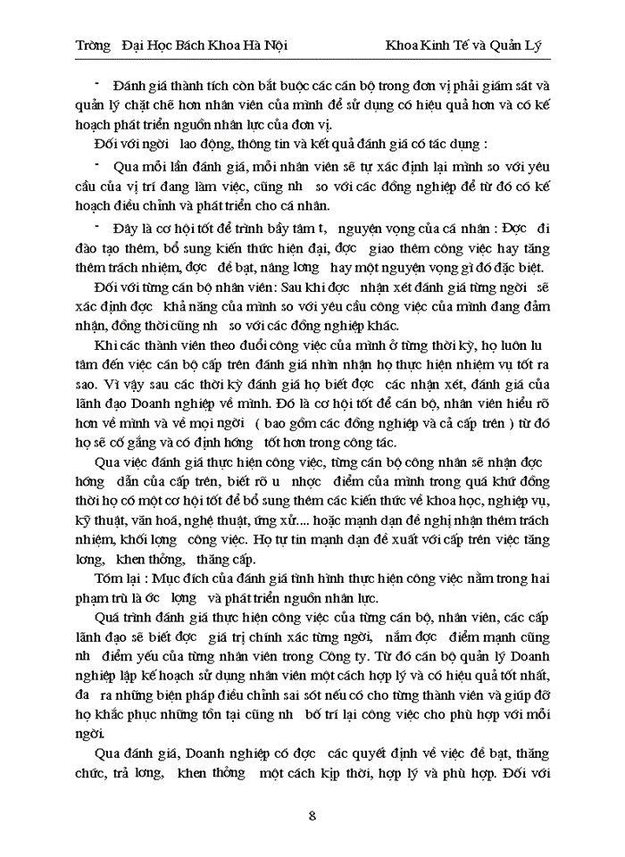 image for page Nghiên cứu và xây dựng chỉ tiêu đánh giá thực hiện công việc cho một số vị trí điển hình của cán bộ nhân viên ở Công ty xuất nhập khẩu cung ứng thiết bị vật tư đường sắt