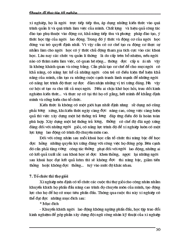 image for page ông tác đào tạo và phát triển nguồn nhân lực tại Xí nghiệp Thoát nước số 3 thuộc Công ty TNHH Nhà nước một thành viên thoát nước Hà Nội