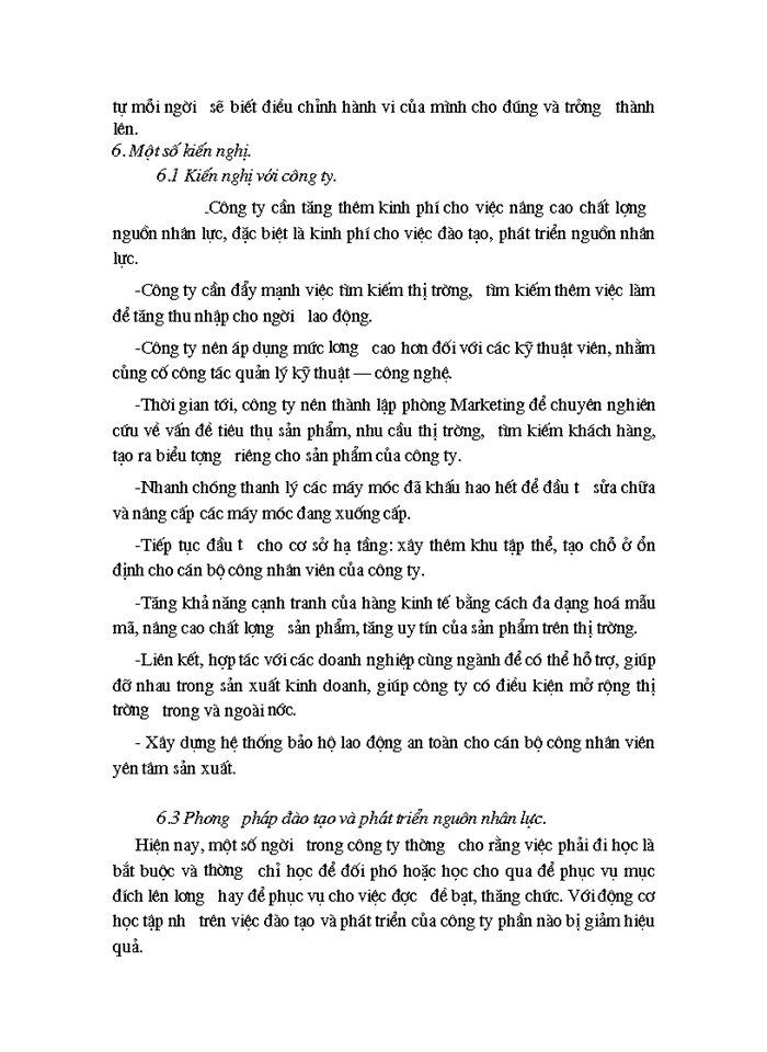 image for page Một số biện pháp nâng cao chất lượng nguồn nhân lực tại công ty cổ phần May Thăng Long