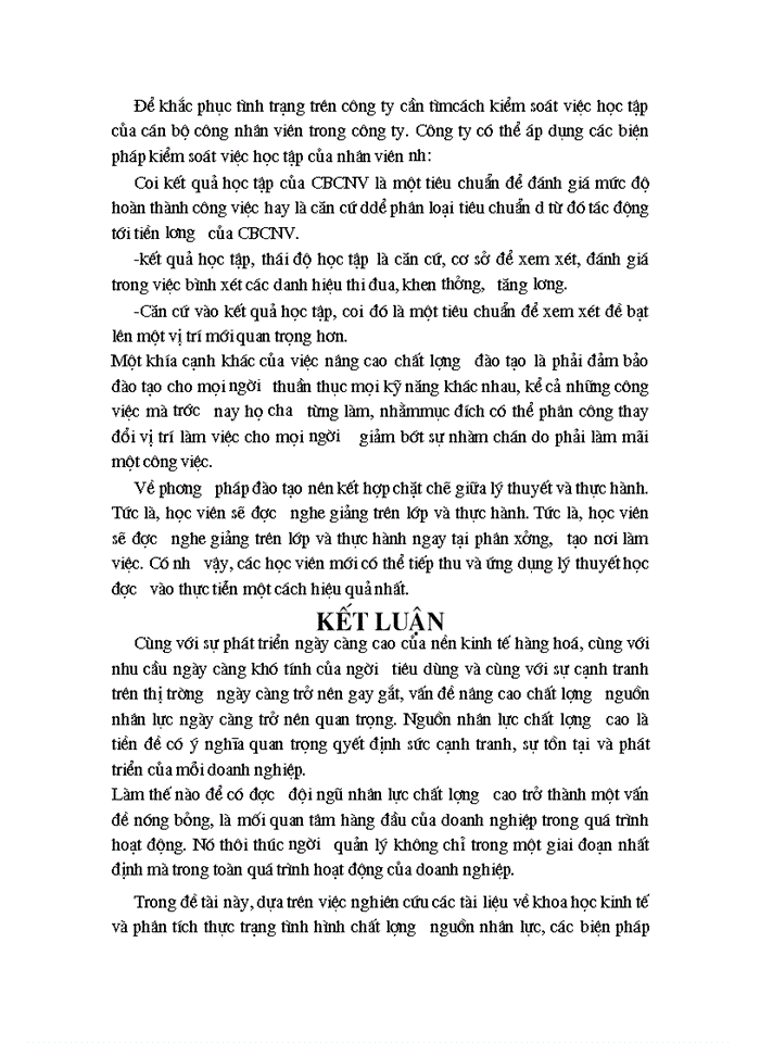 image for page Một số biện pháp nâng cao chất lượng nguồn nhân lực tại công ty cổ phần May Thăng Long