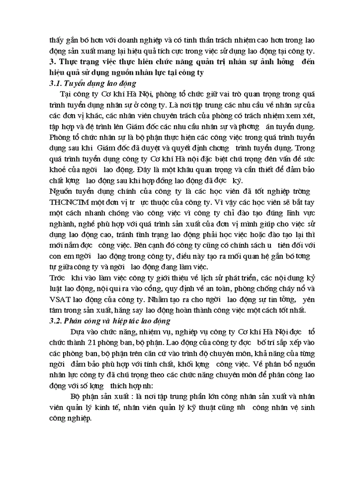 image for page Phân tích thực trạng nhằm nâng cao hiệu quả sử dụng nguồn nhân lực tại công ty TNHHNN một thành viên Cơ Khí Hà Nội