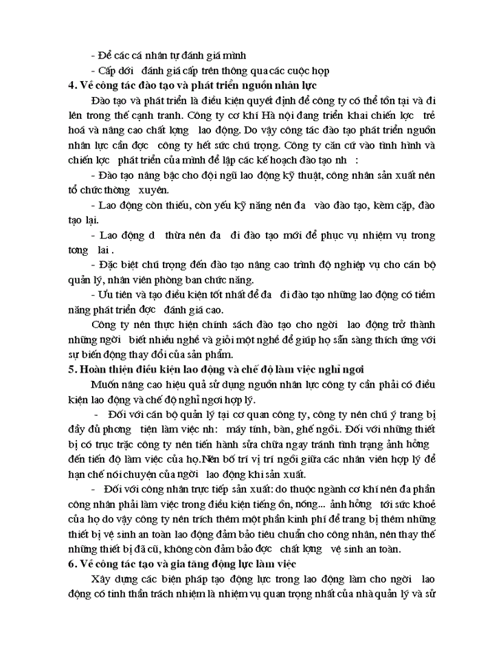 image for page Phân tích thực trạng nhằm nâng cao hiệu quả sử dụng nguồn nhân lực tại công ty TNHHNN một thành viên Cơ Khí Hà Nội