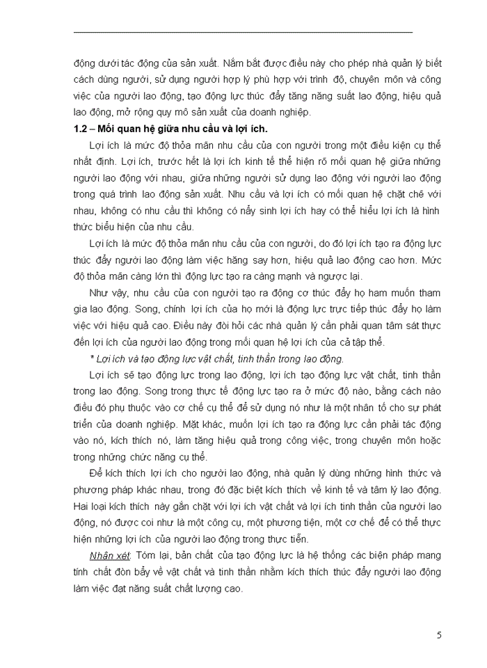 image for page Một số giải pháp nhằm tạo động lực cho người lao động tại Công ty Điện lực Hoàng Mai