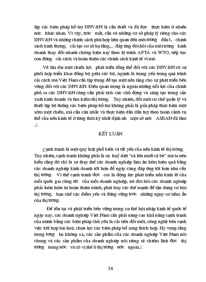 image for page Nâng cao năng lực cạnh tranh của các doanh nghiệp Việt Nam trong quá trình toàn cầu hoá