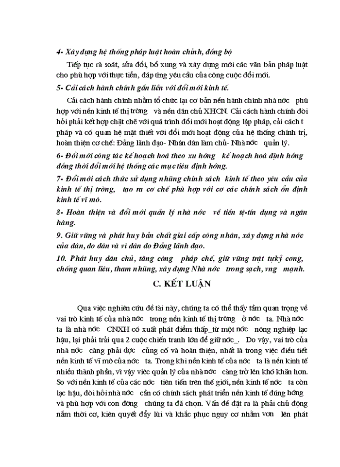 image for page Vai trò kinh tế của nhà nước trong nền kinh tế thị trường định hướng XHCN ở Việt Nam