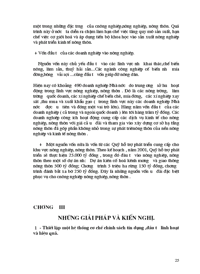 image for page Lý luận chung về vấn đề vốn trong quá trình công nghiệp hoá nông nghiệp,nông thôn