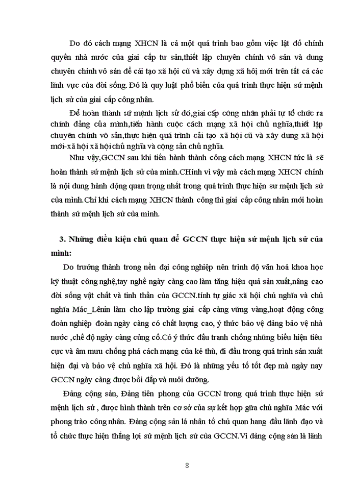 image for page Sứ mệnh lịch sử của GCCN trong thời đại ngày nay