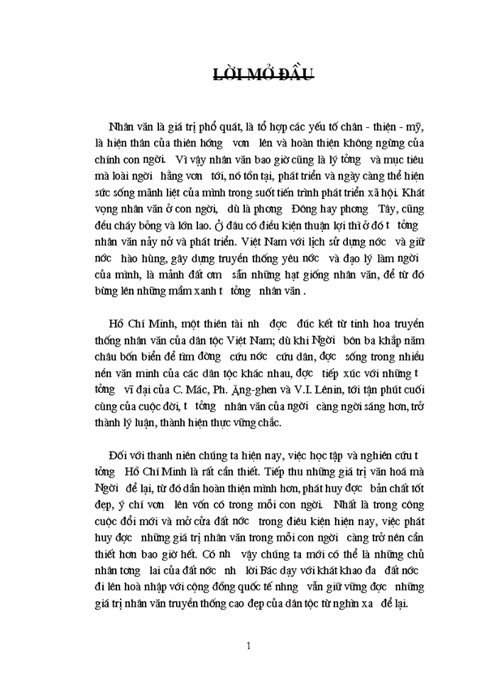 image for page Đôi nét về tư tưởng nhân văn của HỒ CHÍ MINH