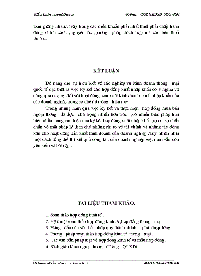 image for page Hợp đồng ngoại thương, nội dung và cách thức soạn thảo