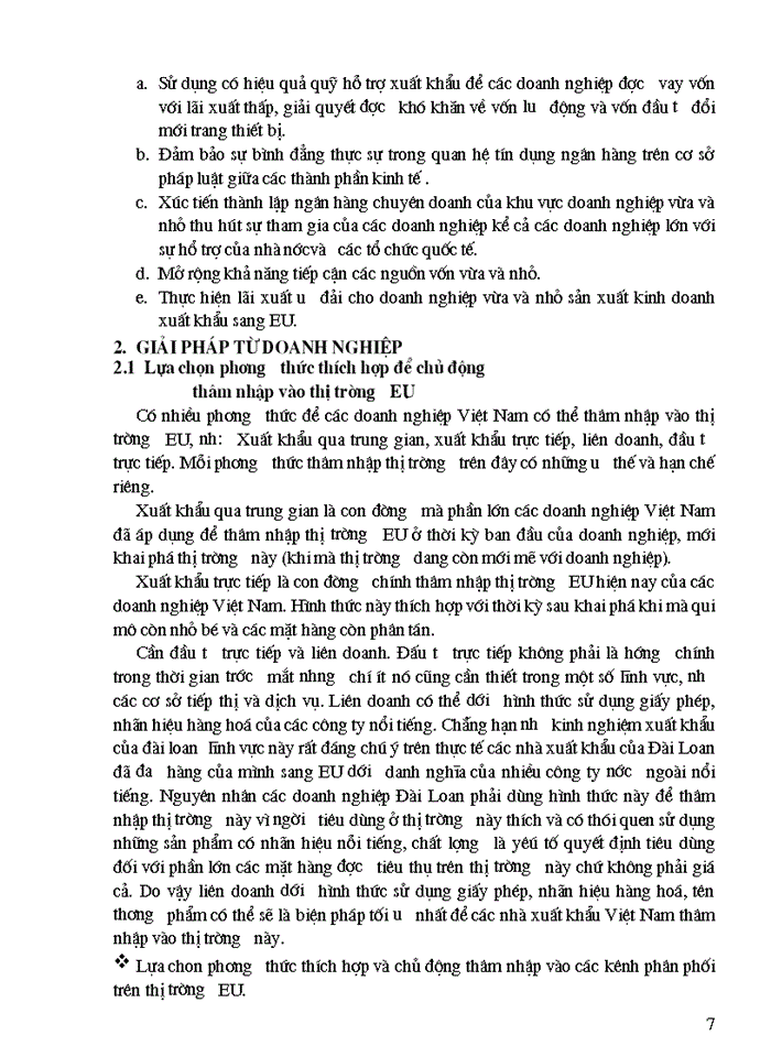 image for page Các giải pháp đẩy mạnh hoạt động xuất khẩu hàng hoá của việt nam vào thị trường eu